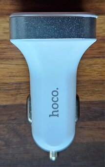 Nová Hoco Z3 nabíječka do auta 2x USB / 3,1A / LCD bílá - 4