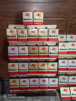 stará plechovka Mobiloil Paegas 2l - 4