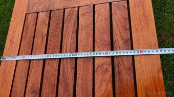 Stolek z teakového dřeva 120x55cm, výška-50cm - 4