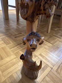 Dřevěná soška z Afriky - 4