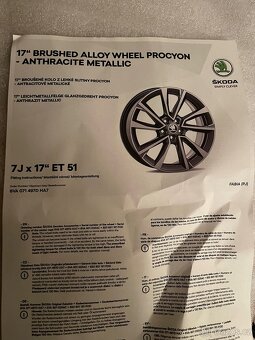 🛞Alu kola Škoda Procyon 17” Fabia, 5x100 - 4
