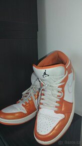 Air Jordan 1 MID SE ELECTRO METALIC oranžové vel.44,5 - 4