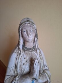 Panna Marie Lurdská, soška z roku 1912, výška 66,8 cm - 4