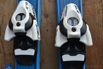 dětské lyže 120 cm nové vázko boty EU 36 hole a helma - 4