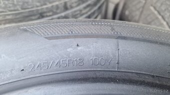 PRODÁM 4 LETNÍ PNEU HANKOOK 245/45/18 CENA JE ZA 4 KUSY PNEU - 4