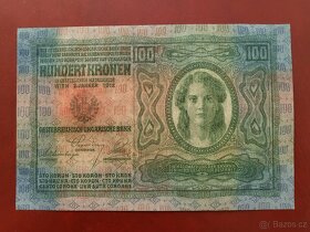 100 K 1912 zoubkovaný kolek UNC - 4