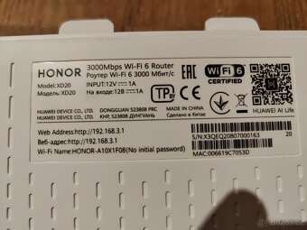 Wifi routery HONOR 3 Wi-Fi 6 Plus a TP-Link Archer C50 - 4