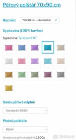 NOVÁ peřina a polštář - Peří Mareš - 4