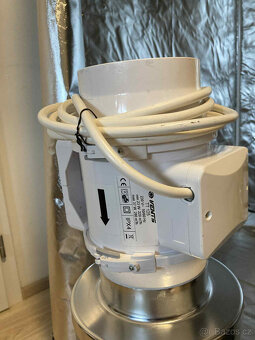 Pěstební stan/ growbox 90x90x200 s ventilací a tlumičem - 4