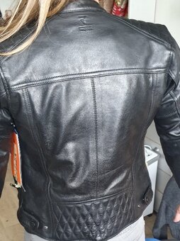 dámská kožená bunda na motorku Rebelhorn Hunter vel.XS, NOVÁ - 4