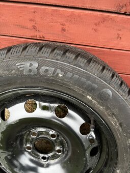 Prodám zimni sadu 185/60 R15 na plechových diskách 5x100 - 4
