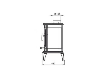 Litinová krbová kamna IBERIA - 4