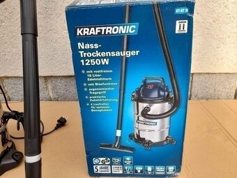 Průmyslový mokro suchý vysavač Kraftronic 1250 W - 4