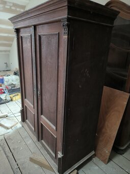 Starožitná skříň historická almara 2 kusy - 4