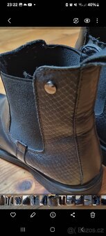 Kožené černé kotníkové nazouvaci boty LASOCKI - 4