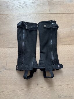 2x jezdecké kalhoty rajtky HKM + Pikeur 146/152+minichapsy - 4
