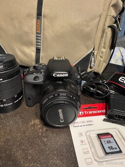 Fotoaparát Canon 100D + 3x objektiv + příslušenství - 4