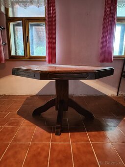 Prodám stůl z masivu šířka 118cm. - 4