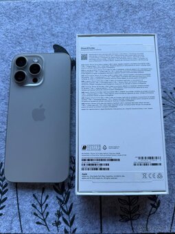 Apple iPhone 15 Pro Max, 256GB přírodní titan-záruka9/2026 - 4