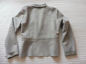 Světle šedý semišový kabátek - Bundička za 59 Kč - 4