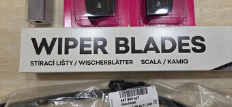 Prodám sadu na Škoda Scala - stěrače, koberce, drobnosti - 4