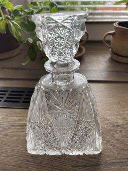 Sada broušeného skla - HAND CUT LEAD CRYSTAL - Czechoslovak - 4