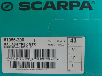 Scarpa Kailash Trek GTX velikost 9 (43) - 4