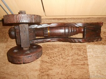 Staré dřevěné dělo 52 cm - drobné vady stáří - foto - 4