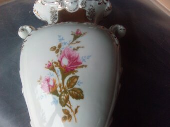 STAROŽITNÁ PORCELÁNOVÁ VÁZA - VYSOKÁ - 35cm - 4