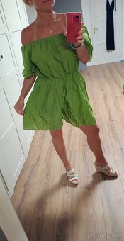 Nový zelený overal uni size M/L - 4