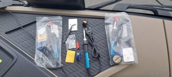 Mikropájka 230V/60W, s výměnnými hroty+cín+držák+pinzeta. - 4