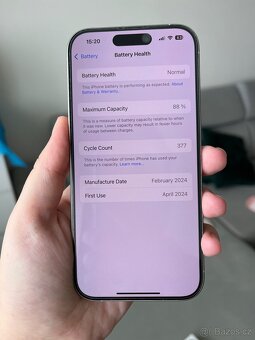 iPhone 15 Pro, 256 GB, bílý / V ZÁRUCE - 4
