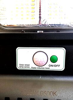 Solární lampa 1200W LED osvětlení - 4