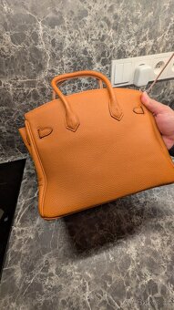 Kožená oranžová kabelka - 4