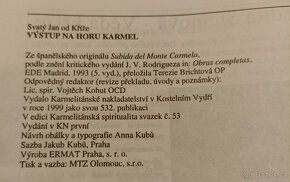 Kniha Výstup na horu Karmel – Jan od Kříže - 4