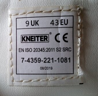 Bílé pracovní boty Kneiter vel.43 - 4