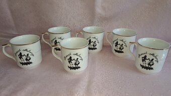 Retro hrnky Mozart Epiag Made in Czechoslovakia 6 ks - 4