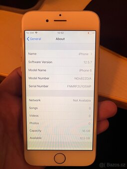 iPhone 6 16 GB battery 70%, missing sim-tray - 4