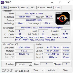 Herní PC - AMD RYZEN, 16GB RAM, SSD+HDD, RX580, WIN10 - 4