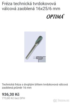 Kvalitní technické frézy Optima - 4