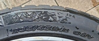 18" 5x108 alu 235/45r18 zumní pneu sada - 4