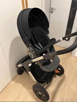 Stokke trailz cerny se sportovnim sezenim v top stavu - 4