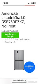 Americká lednice LG - 4