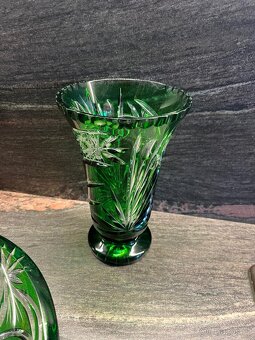 Skleněná váza a mísa asi ceasar crystal - 4