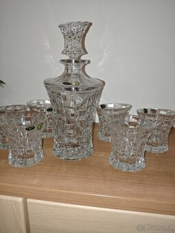 Kryštálové skleničky + karafa na whisky - 4