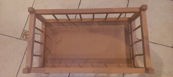 Dřevěná postýlka/kolébka pro panenky - 4