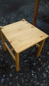 STUL a ZIDLE - prirodni drevo ,,,,a RATAN sestava - 4