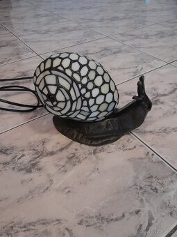 Lampička, lampa Tiffany šnek - 4