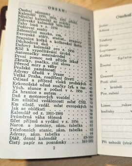 Historický záznamníček s informacemi, 1936. - 4