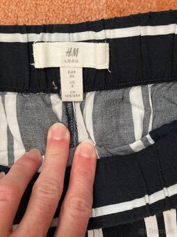 Letní kalhoty zn H&m vel 36 - 4